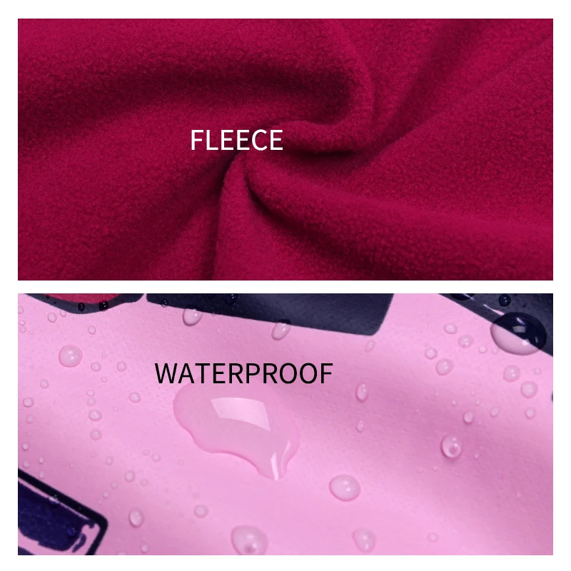 Rain Fleece Jacket Pants Boy Suits Waterproof Baby Girls Clothing Set Hooded Coat Overalls Sport ChildrenTracksuit Kids Outfits