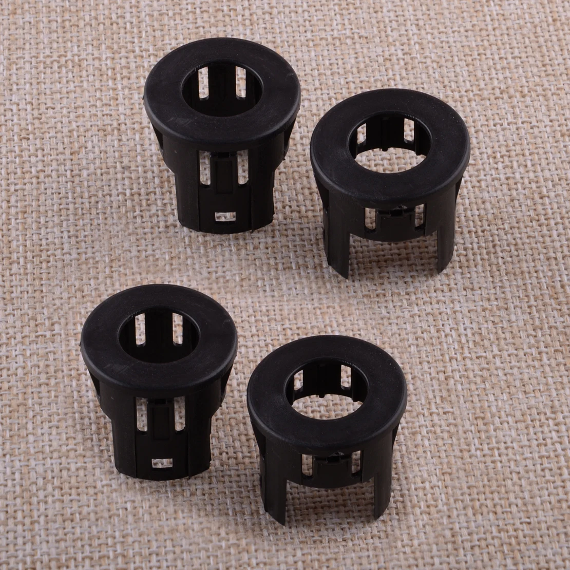 

4 шт. вспомогательный кронштейн для датчика парковки автомобиля, черный пластиковый держатель, подходит для Dodge RAM 1500 2500 3500 2019 2020 2021