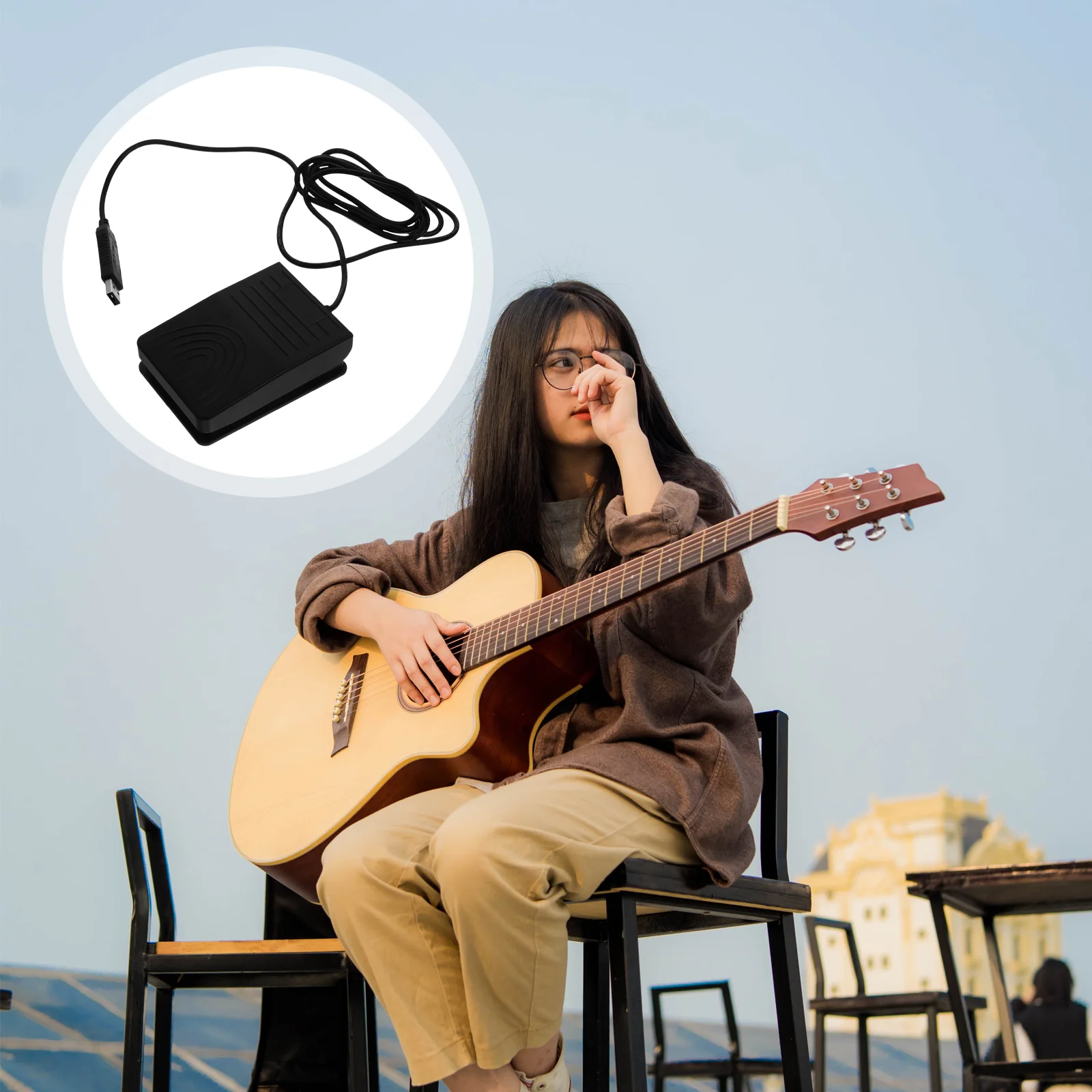 

Single Foot Pedal Switch Customized Computer Keyboard Game Action HID