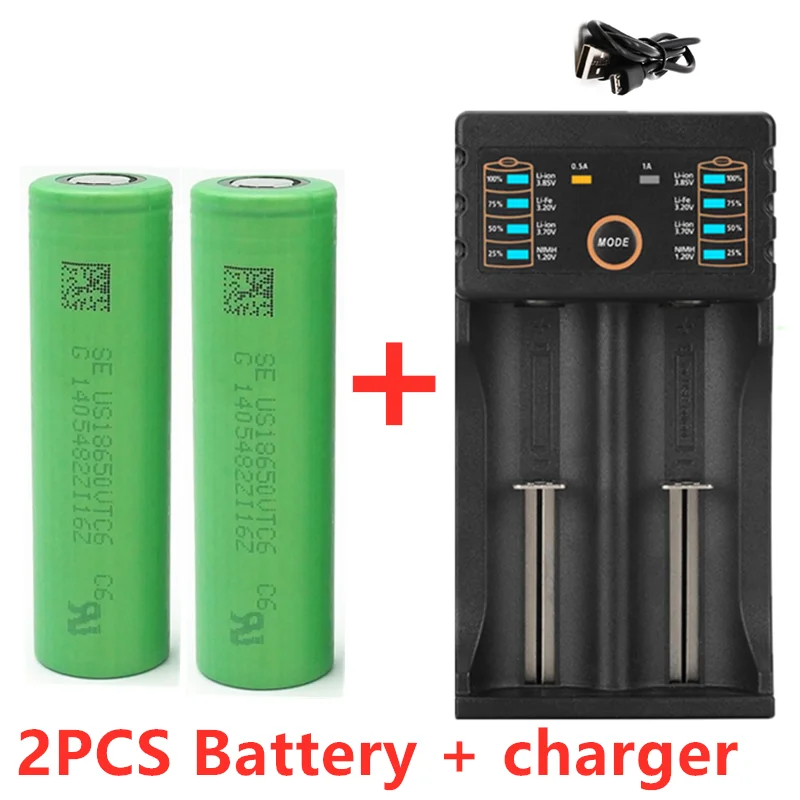 

New original 3.7V 3000mAh 18650 battery for us18650 Sony C6 30A toys tools flashlight battery