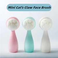 3 double sided silicone manual face wash instrument cleaner cat claw wave point mini face brush skin care tool