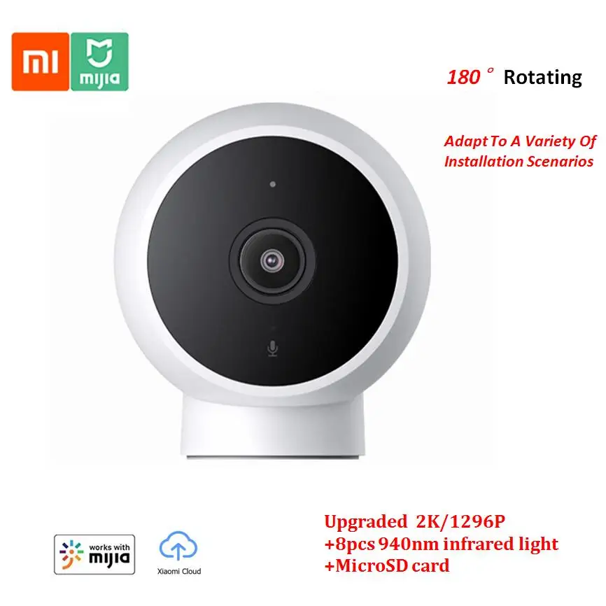 

Новая версия Xiaomi Mijia Smart Camera 2K 1296P Full HD IP-камера ИИ улучшенное Обнаружение движения 2,4G WiFi инфракрасное ночное видение