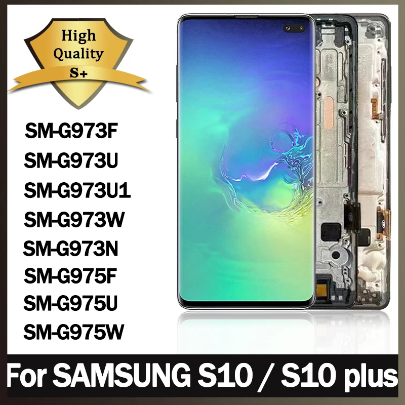 Pantalla lcd de alta calidad para SAMSUNG Galaxy s10 plus, 6,4 