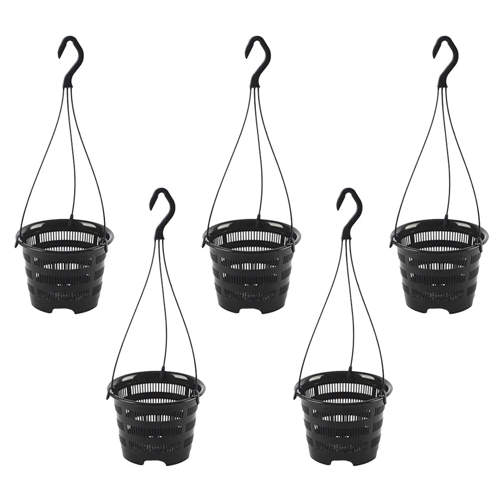 

5 sets of Hanging Flowerpot Household Orchid Planting Pot Balcony Decoration