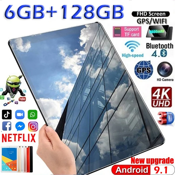 

2022 Original Tablet Sale Android 9.0 System Ultra-clear 10.1 Inch 6G+128GB Screen Global Version 4G Call Phone Tablet