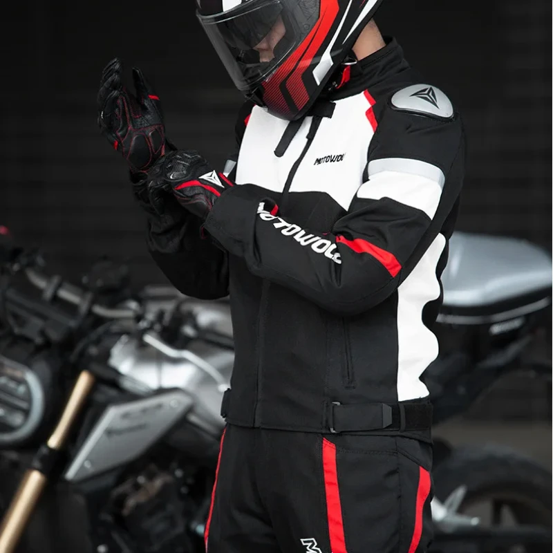 Мотоциклетная осенне-зимняя мужская и женская теплая одежда для верховой езды
