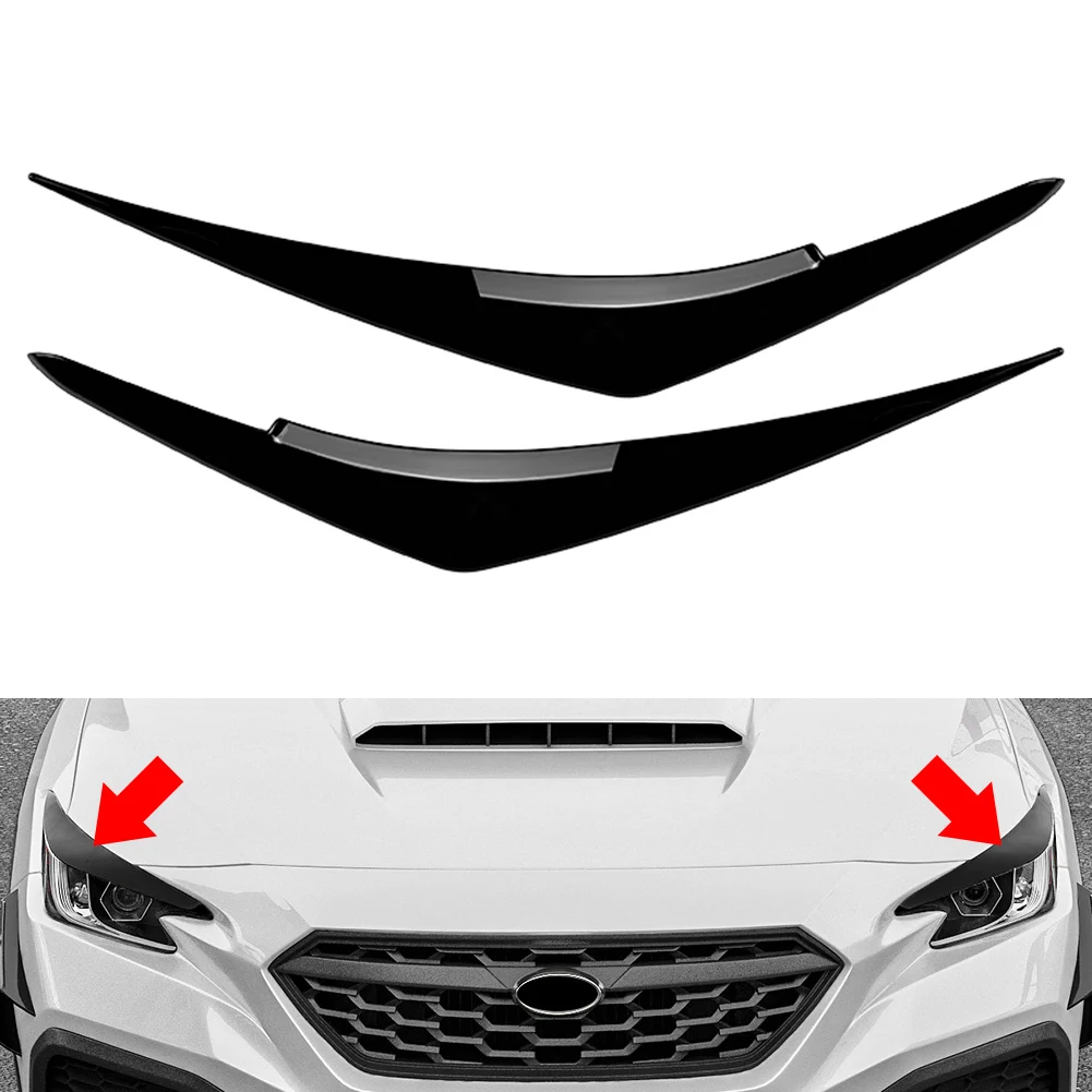 

1 пара автомобильных фар, отделка бровей и век, декоративный АБС-пластик для Subaru WRX STI VB 2022-2025 2023 2024