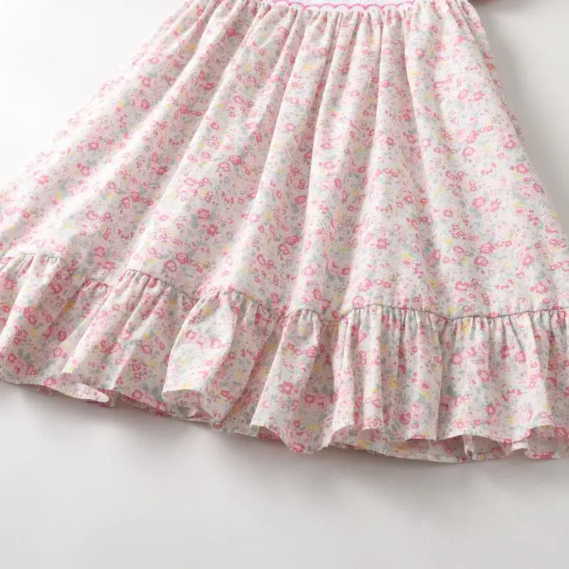 Детское платье с вышивкой рукавами-фонариками