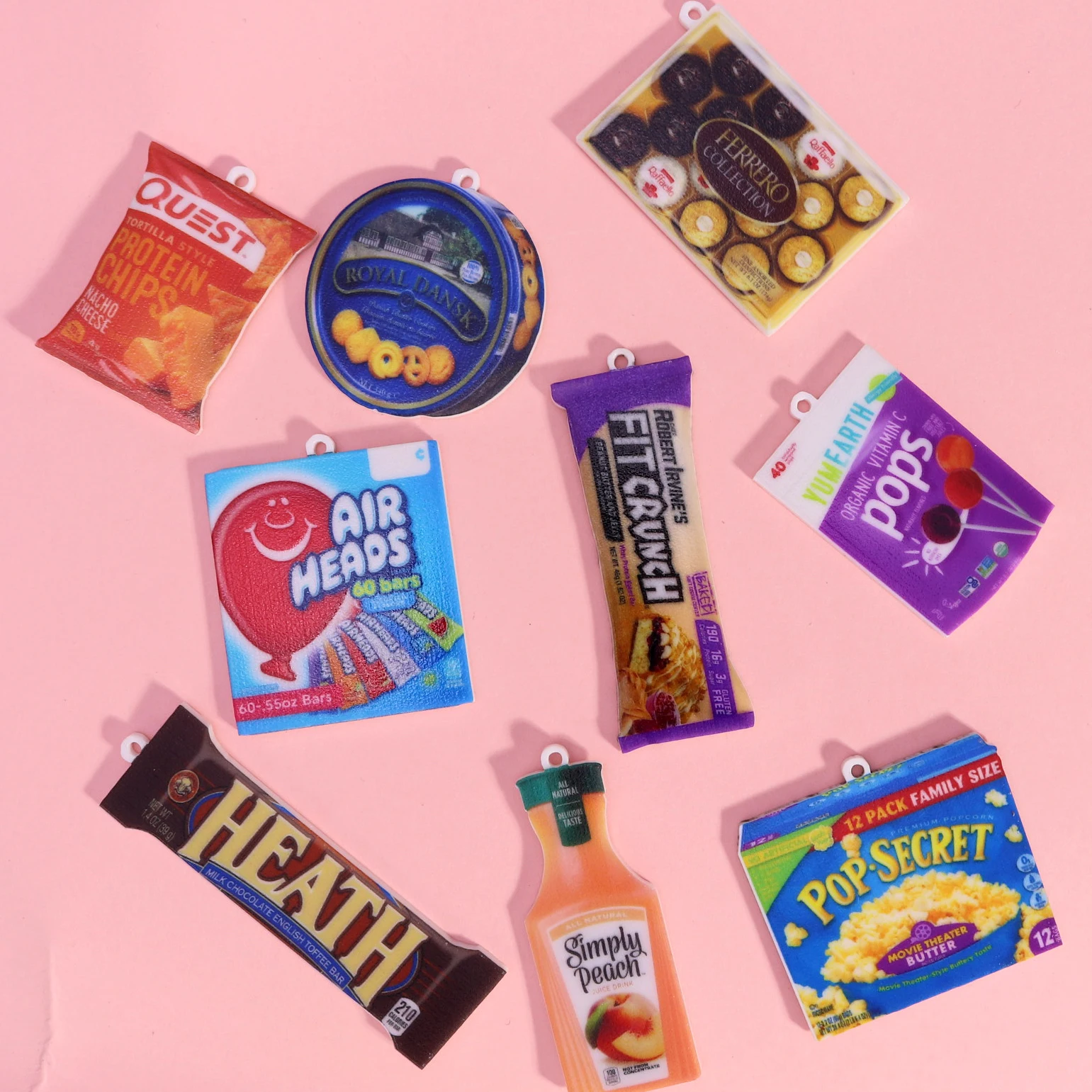 

Набор шармов 2D еда