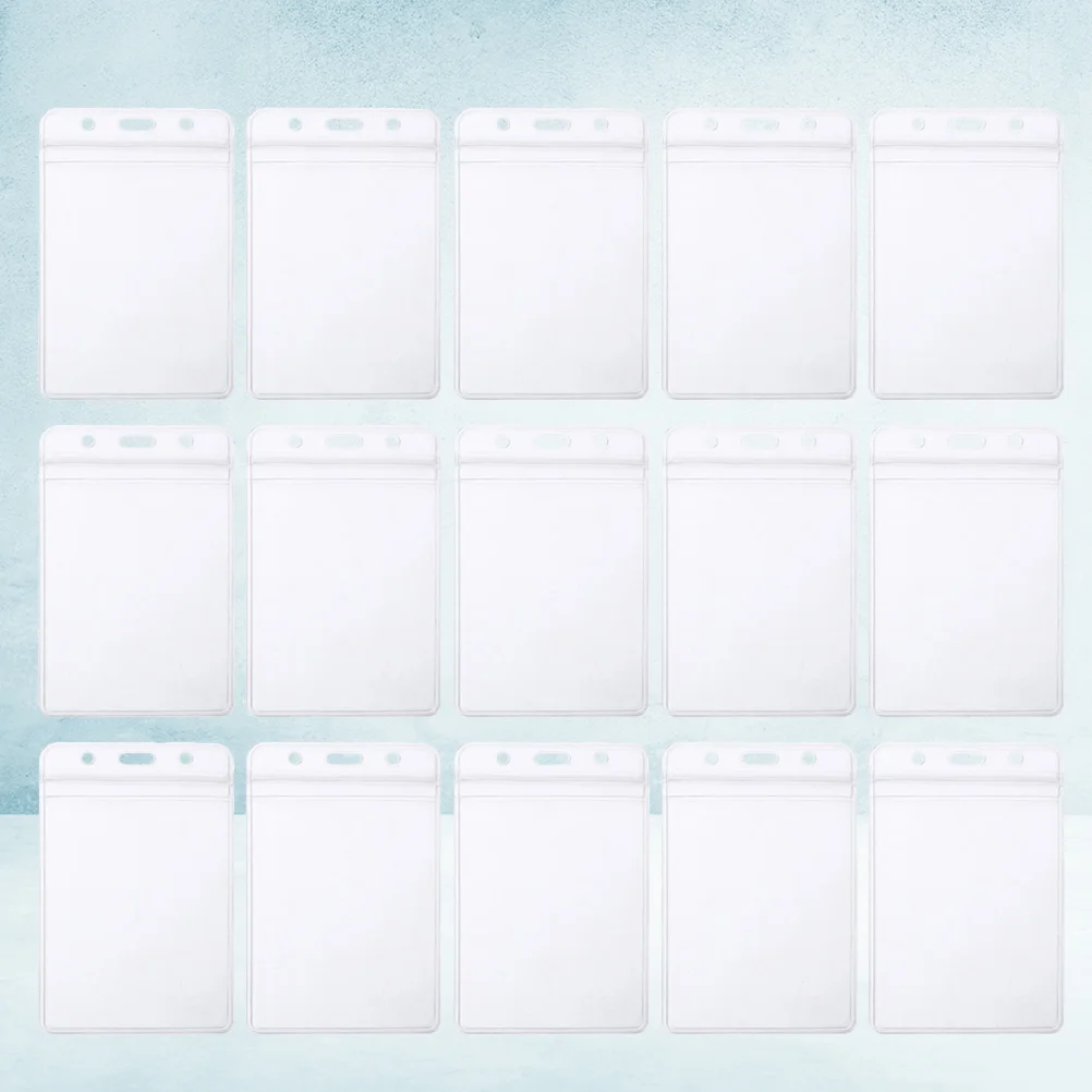 

100 шт., водонепроницаемые держатели для бейджей из ПВХ