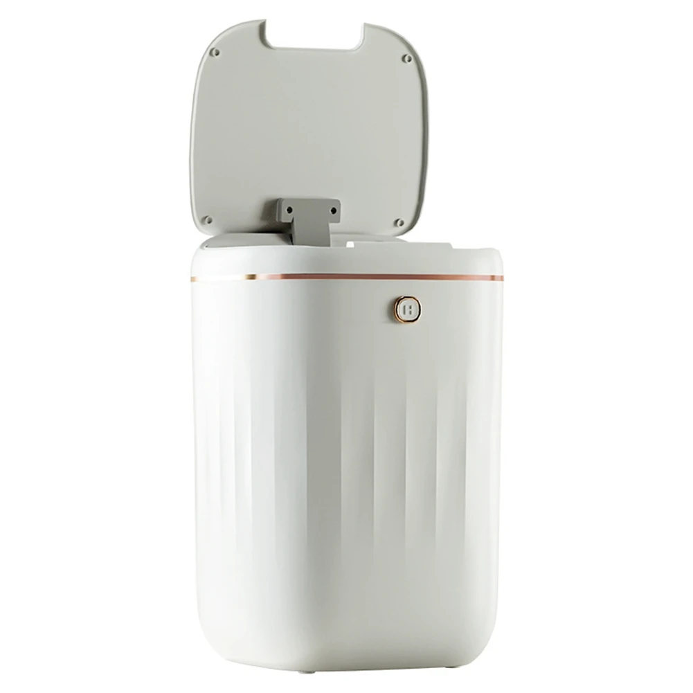 

Smart Trash Can Automatic Waterproof Electric Capacity Waste Kitchen Bathroom Toilet Automatic Sensor White