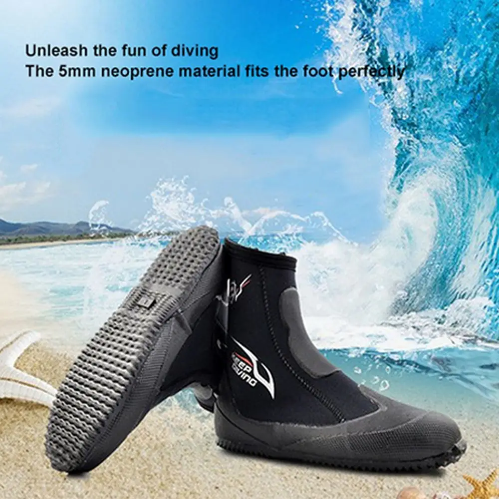 

Water Sport Snorkeling Outdoor High Upper Boots Neoprene Scuba Diving Boots Water Shoes Warm Fins Spearfishing Shoes