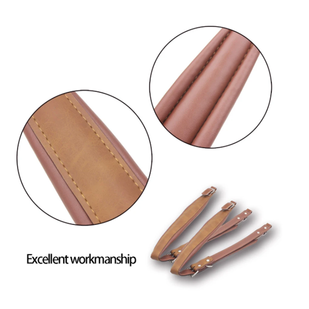

1 Pair Accordion Straps Adjustable Acoustic Electric Bass PU Leather Shoulder Belt Musical Instrument Practice Spare