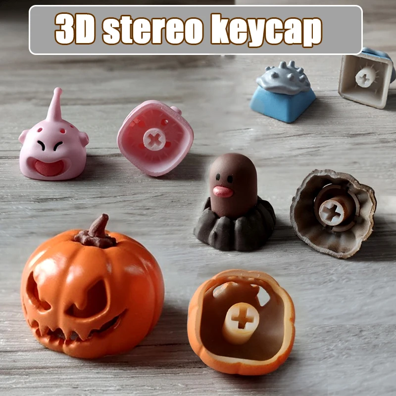 

Creative 3D Pumpkin Keycaps for Cherry Mx Switch Cross Axis Professional Gaming Mechanical Keyboard R4 ESC Keycaps