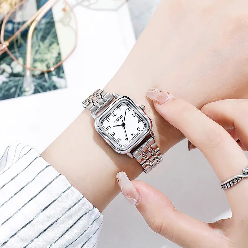 

Fashion Trending Stainless Steel Women Dress Watch Casual Sliver Elegant Women's Wrist Watch Relogio Feminino dropshipping 2021