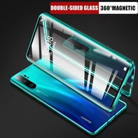 double sided hd glass360%c2%b0protection magnetic case for huawei honor 10 20 50 9x 8x 30 s p30 p40 p20 mate 20 pro lite psmart cover