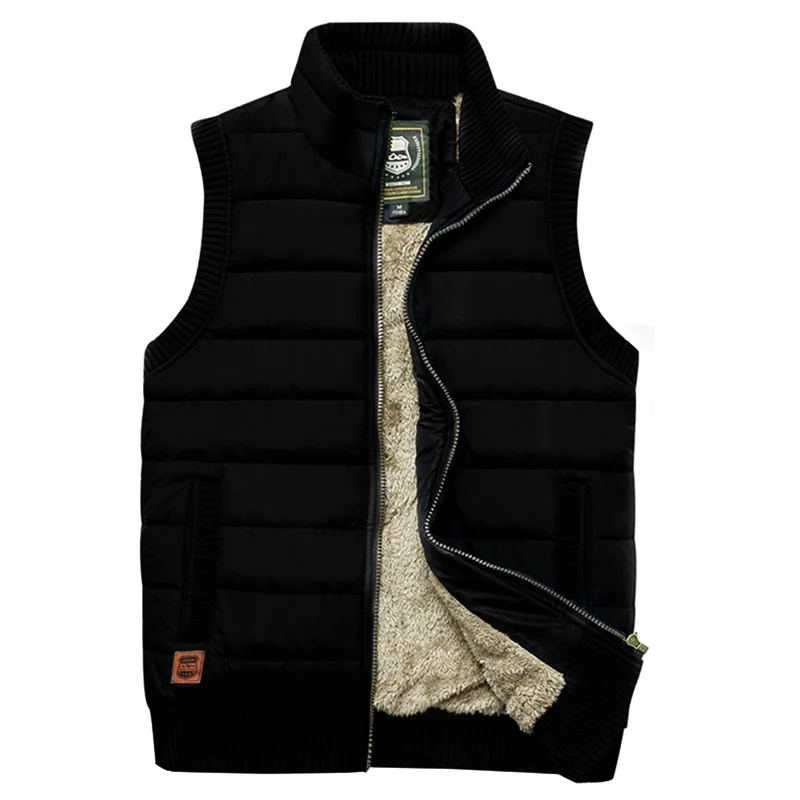 

Autumn Winter Vest Men Military Casual Wool Liner Keep Warm Tactical Vest Sleeveless Jacket Men Chaleco Hombre Large Size M-5XL