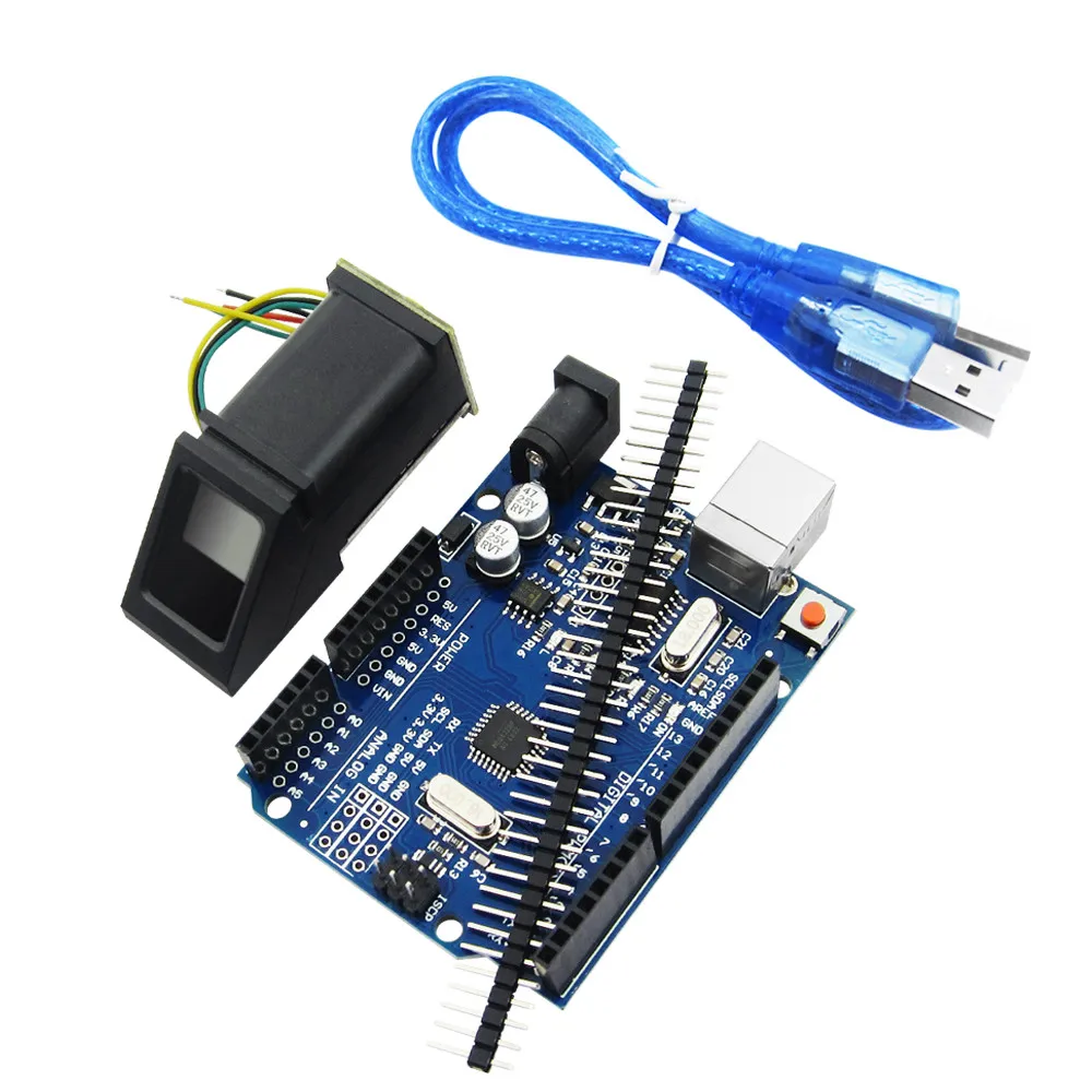 Оптический датчик отпечатков пальцев FPM10A, 1 шт., UNO R3 MEGA328P с usb-кабелем