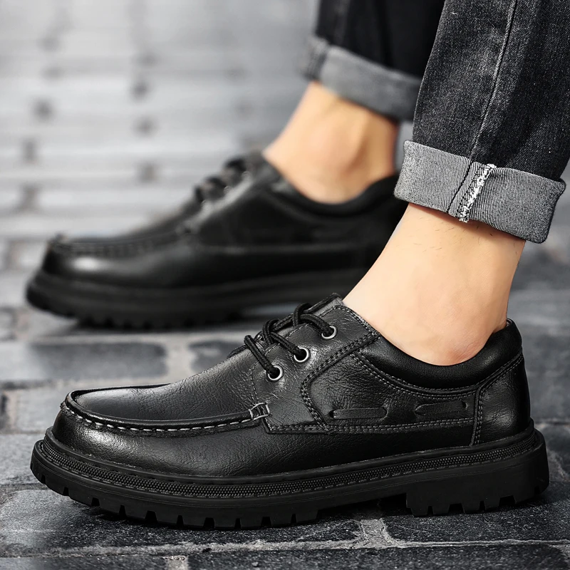 

Туфли дерби мужские из натуральной кожи, модные роскошные Туфли-оксфорды, на шнуровке, Классические деловые повседневные из воловьей кожи