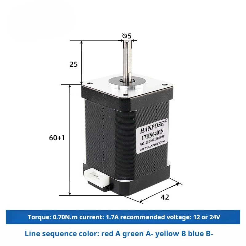 

Шаговый двигатель 42HS28 42HS34 42HS40 42HS48 42HS60 Nema 17