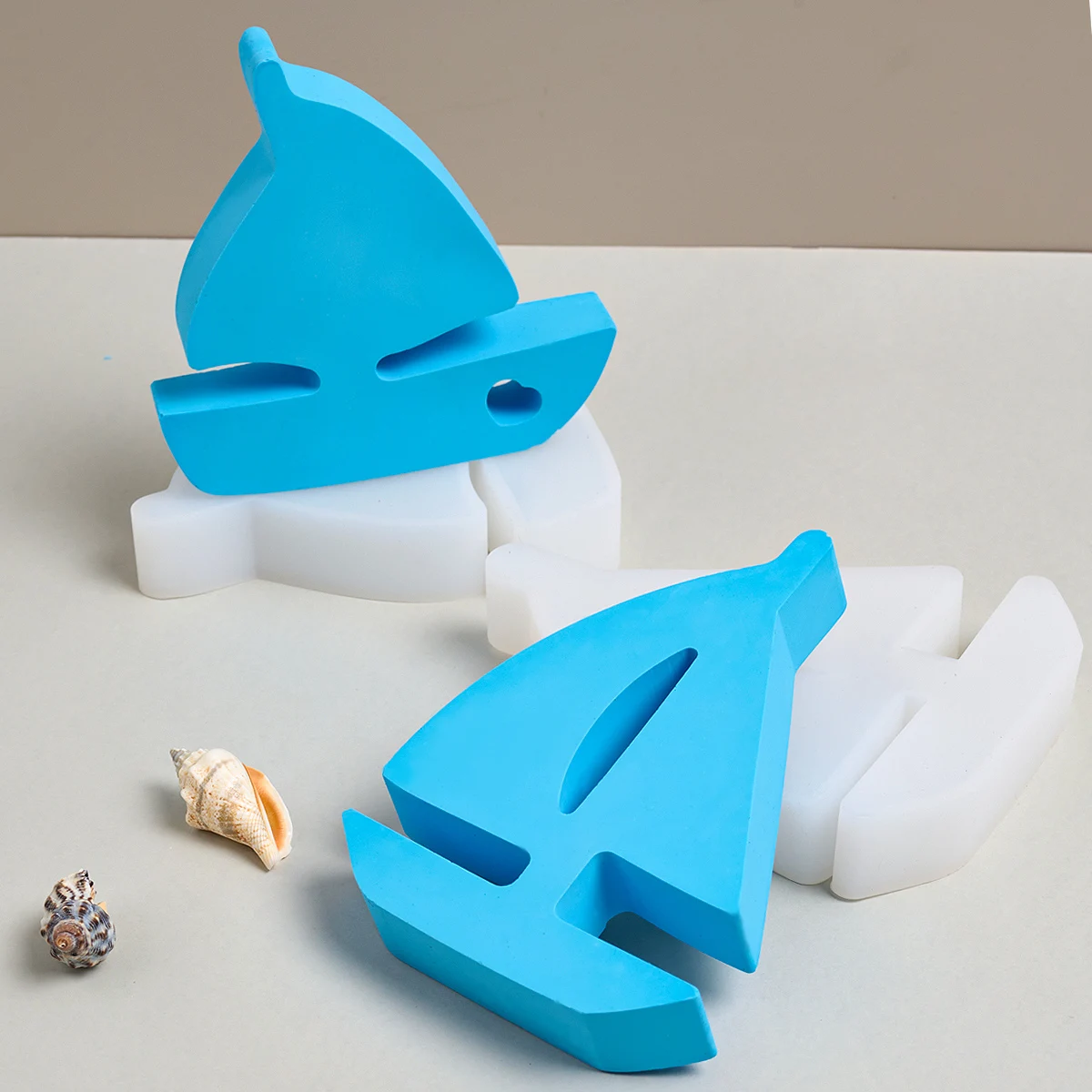 Силиконовая форма в форме парусника для DIY гипсовые цементные украшения из смолы