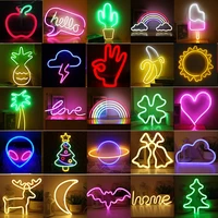 wholesale led neon night light sign wall art sign night lamp xmas birthday gift wedding party wall hanging neon lamp home decor