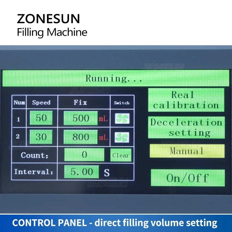 ZONESUN электрическая машина для розлива жидкостей с высоким расходом магнитный