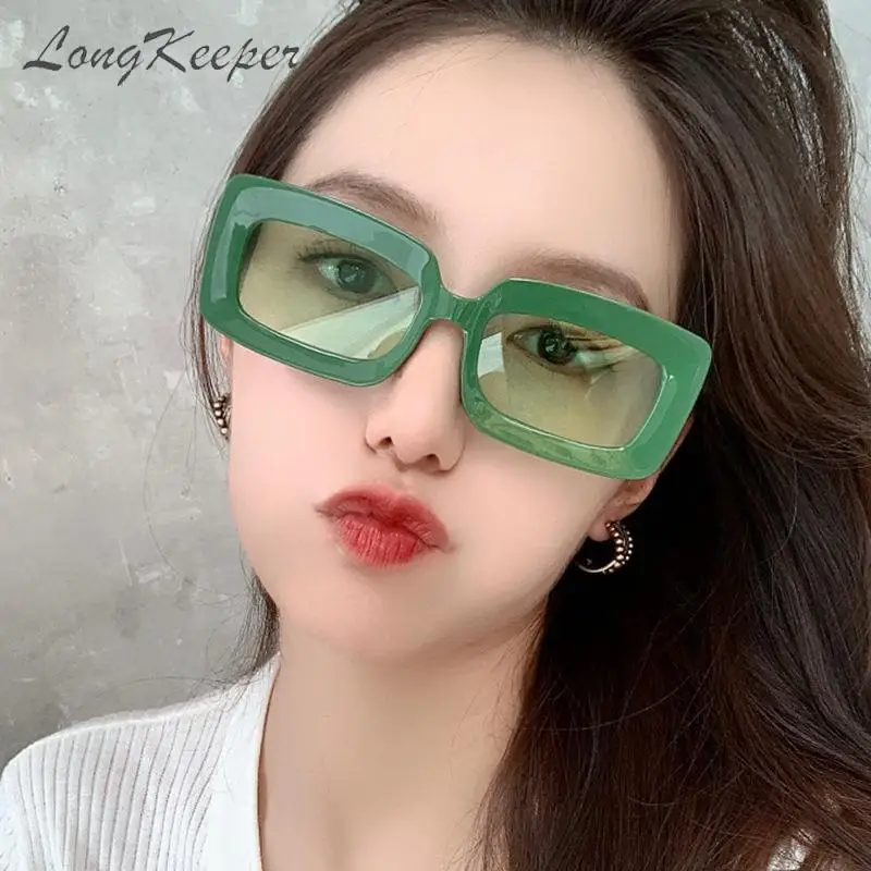 

Очки солнцезащитные LongKeeper в ретро-стиле для мужчин и женщин, квадратные брендовые дизайнерские солнечные очки прямоугольной формы в винтажном стиле, 2023