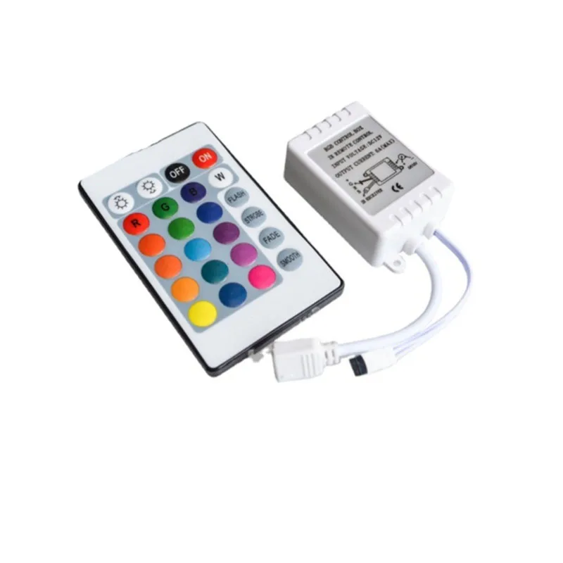 

1~50Pcs 12V Controller Infrared 24 Key RGB Seven Color Light 3528 5050 Module IR24 Key Remote Controller