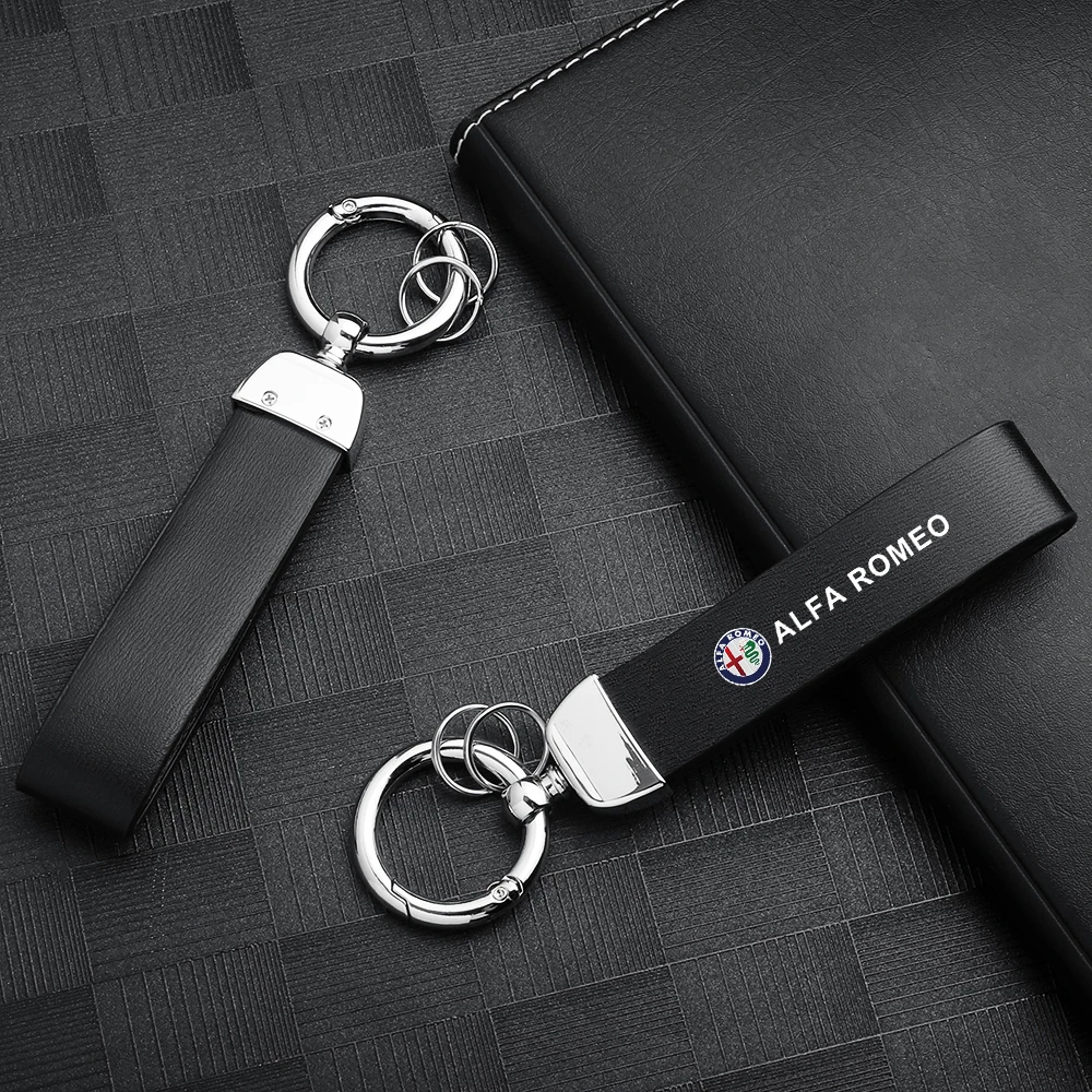 2 шт. брелок из искусственной кожи деловой подарок кожаный для Alfa Romeo Giulietta Giulia GT Mito