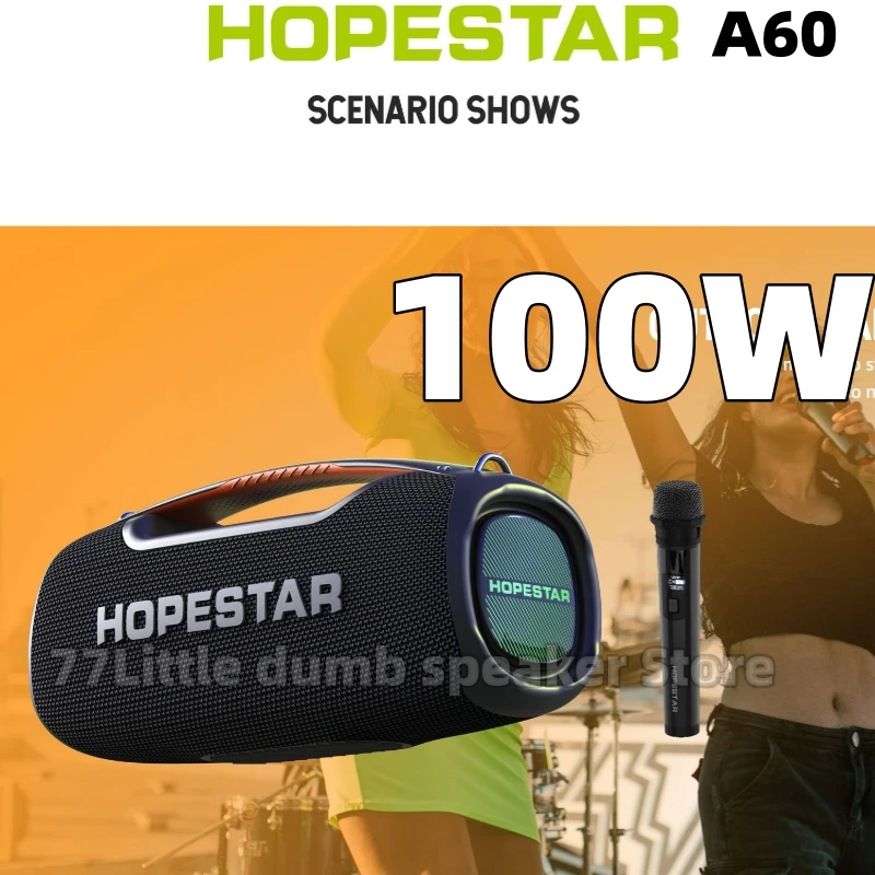 Bluetooth-Колонка Hopestar A60 Портативная колонка pengeras suara Bluetooth 100 Вт дневной свет свежий