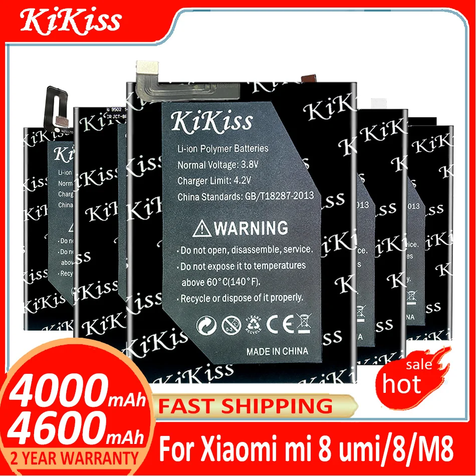 

KiKiss Battery BN32 BM3E For Xiaomi Xiao mi mi 8 umi/8/mi8/M8 Batterij + Track NO