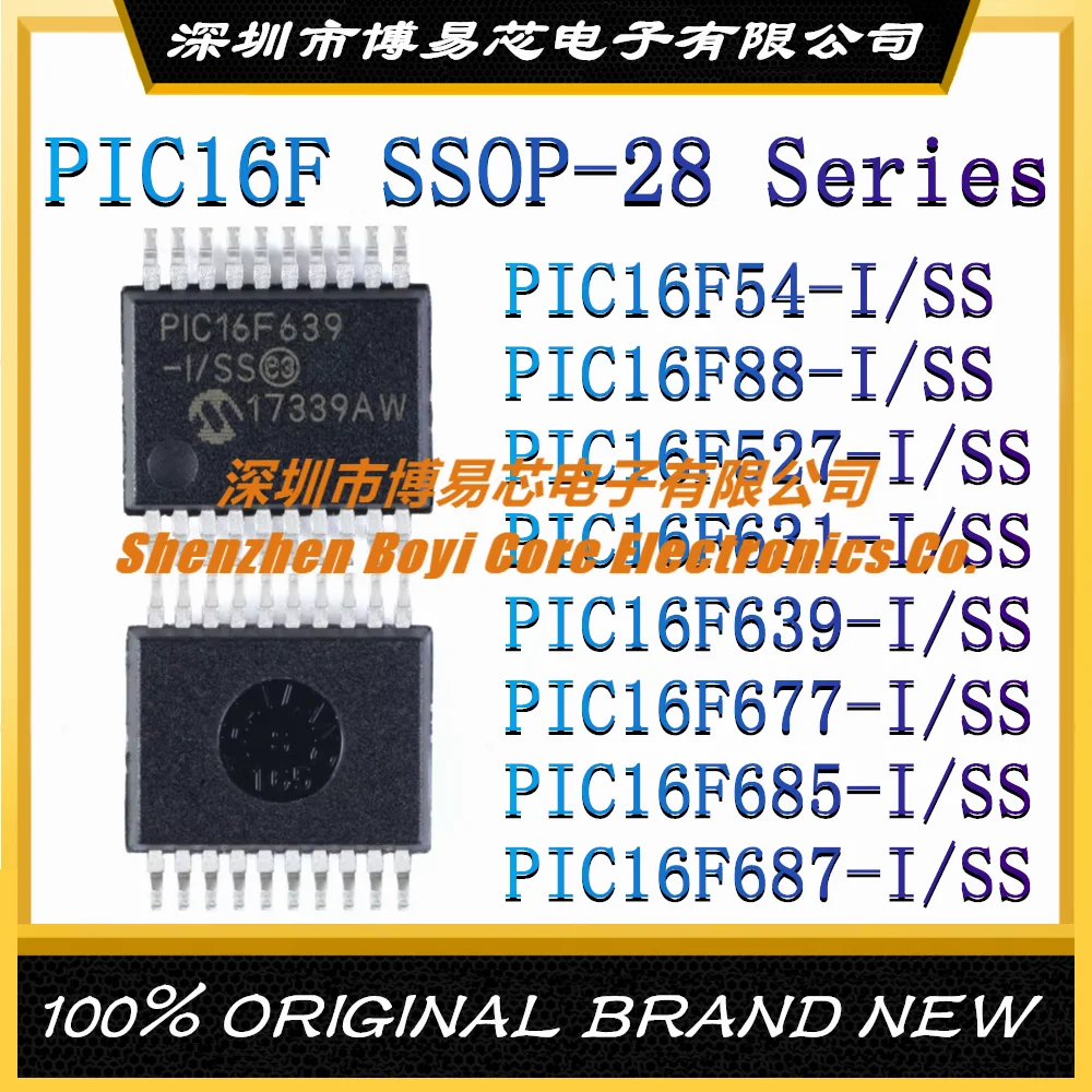 Pic16/ SS PIC16F88 PIC16F527 PIC16F631 PIC16F639 PIC16F677 PIC16F685 PIC16F687 New MCU (MCU/MPU/SOC) IC Chip PIC16F54-I
