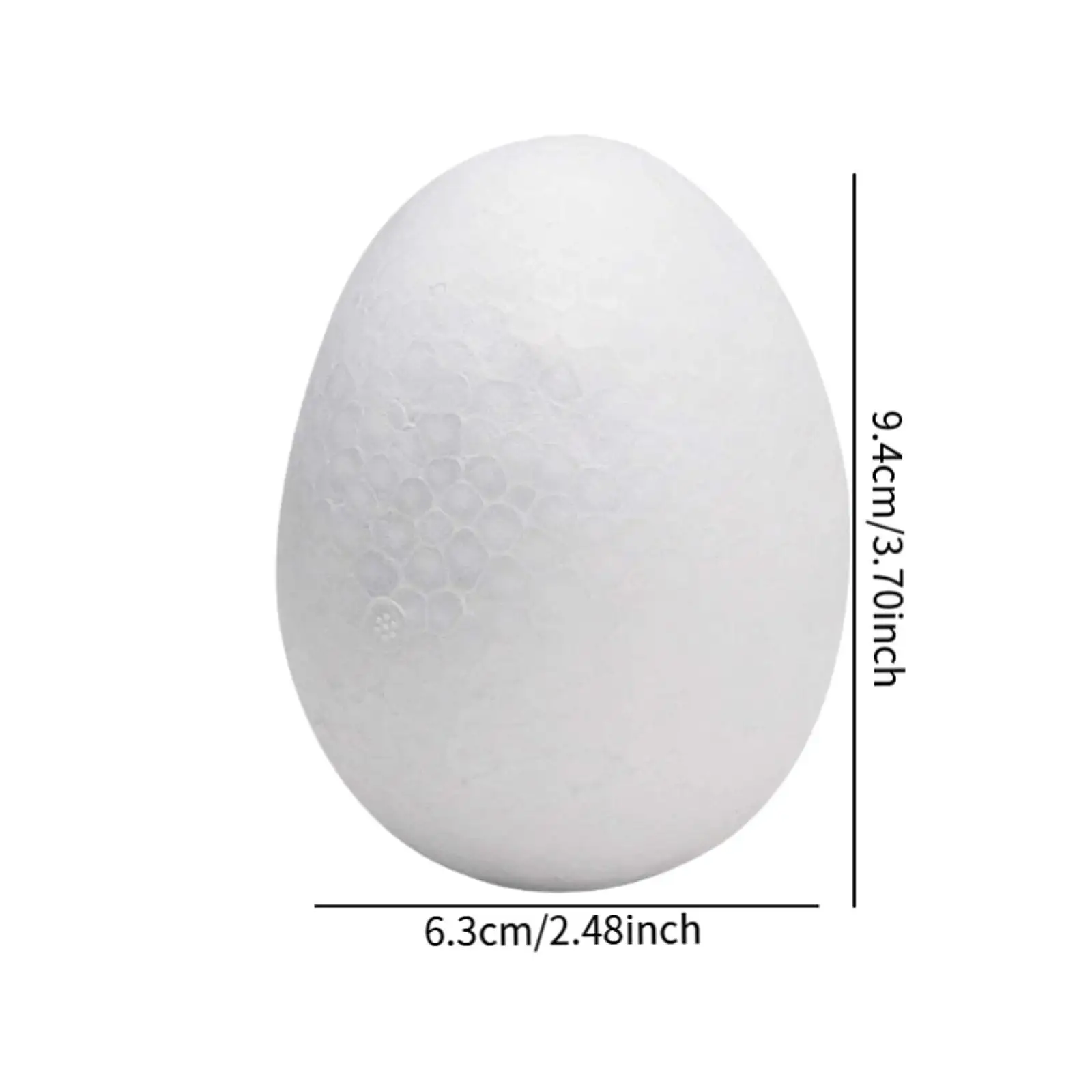 Яйца из пенопласта Неокрашенные белые для поделок Искусственные яйца рисования