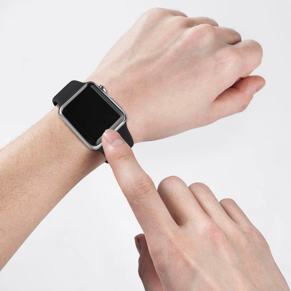 100pcs Silicone Strap For Apple Watch 41mm 45mm 38mm 42mm 40mm 44mm Band Watchband Bracelets For iWatch 1 2 3 4 5 6 7 SE Strap