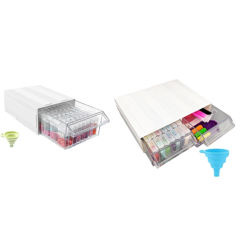 

Detachable Storage Box Storage Container for Diamond Painting Accessories Crystal Bead Organizer,35 Square Slots