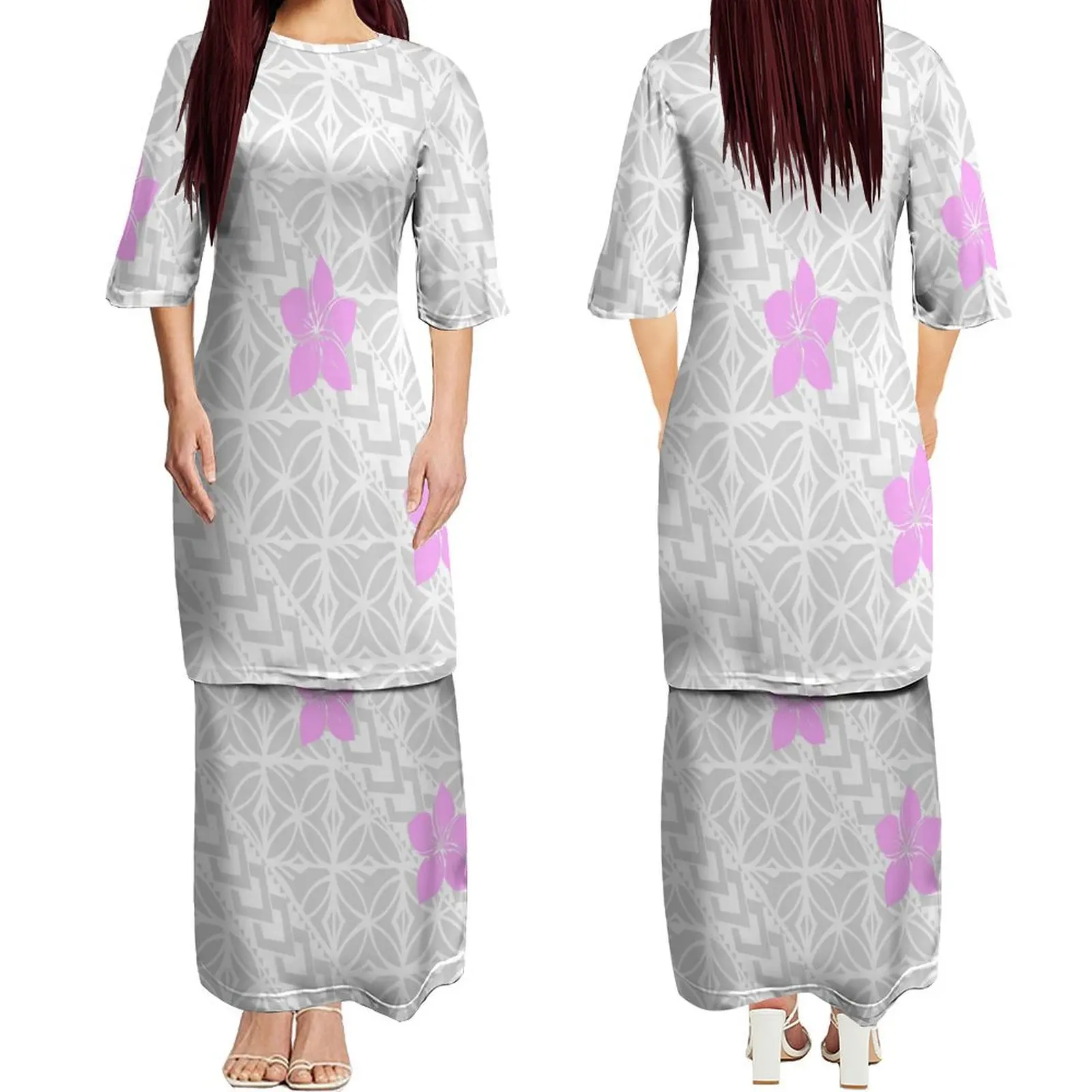 Полинезийское платье женское Самоа Плетаси модное искусство винтажный топ с