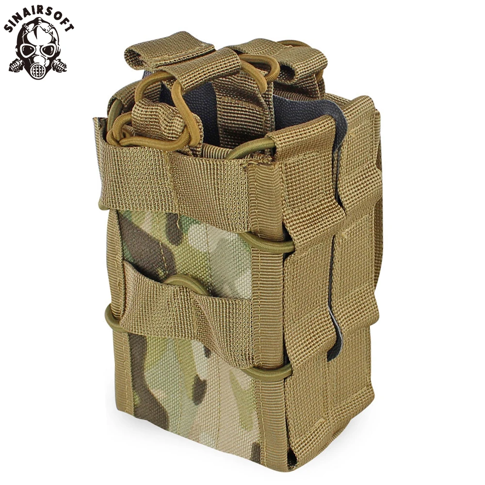 

Molle System Magazine Pouch 1000D Nylon Double Layer Storage Bags Airsoft Tactical AK AR M4 AR15 Rifle Pistol Mag Carrier Case