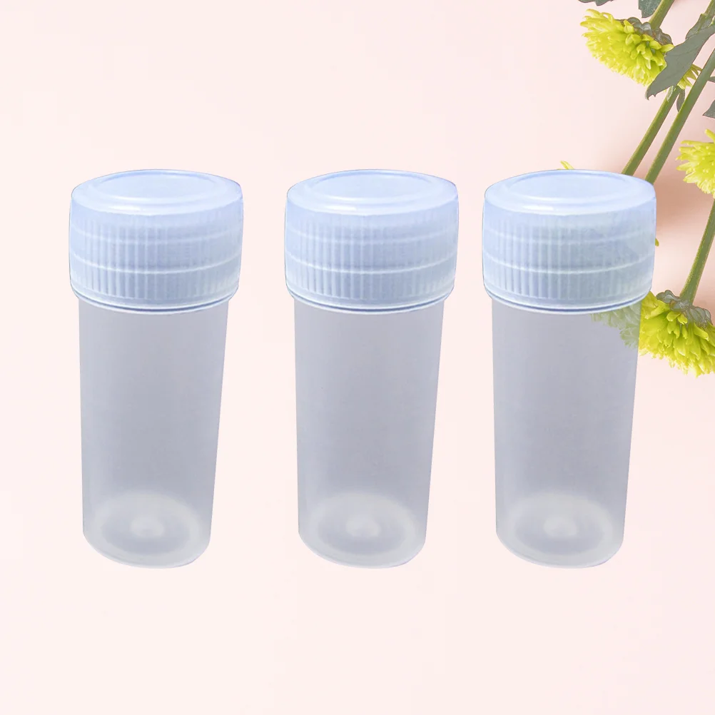 

100PCS Transparent Bottles Storage Box Small Storage Bottle Clear Bottles Screw Caps Bottle