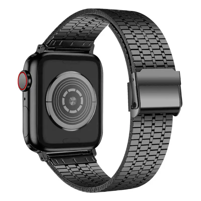 

Титановый ремешок для Apple Watch Iwatch 8 7 6 Se, стабильные наручные часы, аксессуары, ремешок для часов, Ультратонкий браслет, Умная Замена