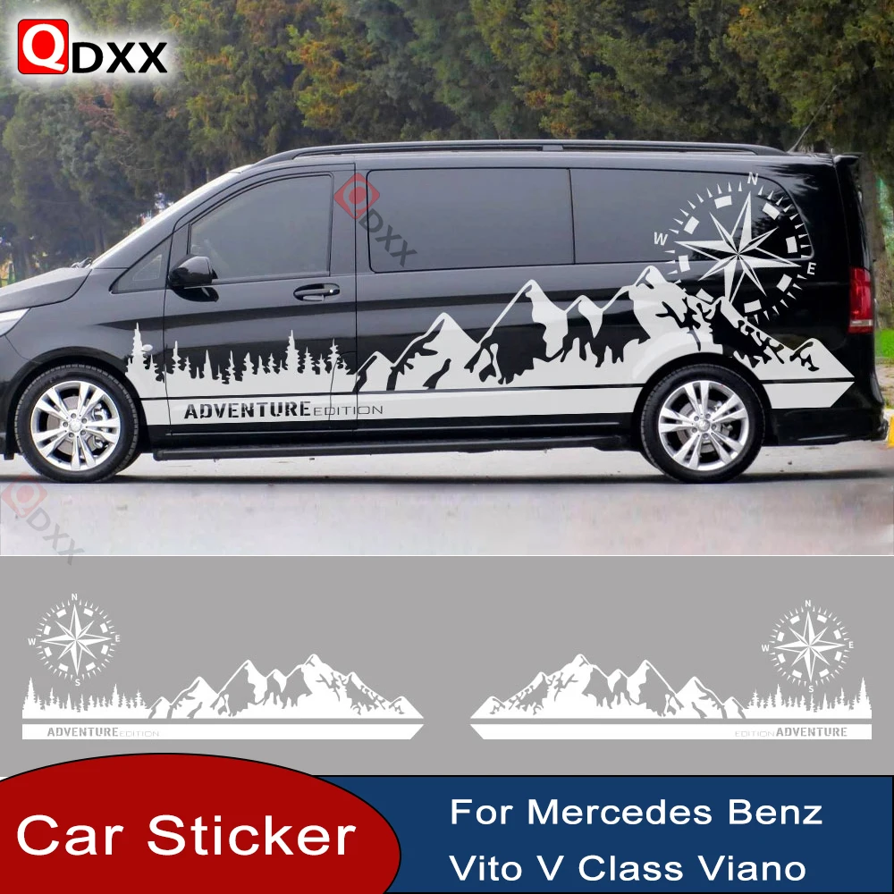 

Автомобильные наклейки для Mercedes Benz Vito V Class Viano W447 W639 W638, графические виниловые наклейки для дома на колесах, аксессуары для тюнинга