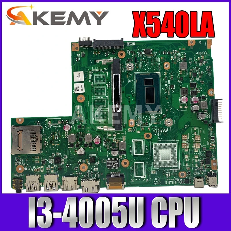 

Новая материнская плата для ноутбука 90NB0B00-R00020 X540LJ REV2.1 Материнская плата ASUS X540LA F540L A540L 0G/I3-4th Gen GMA