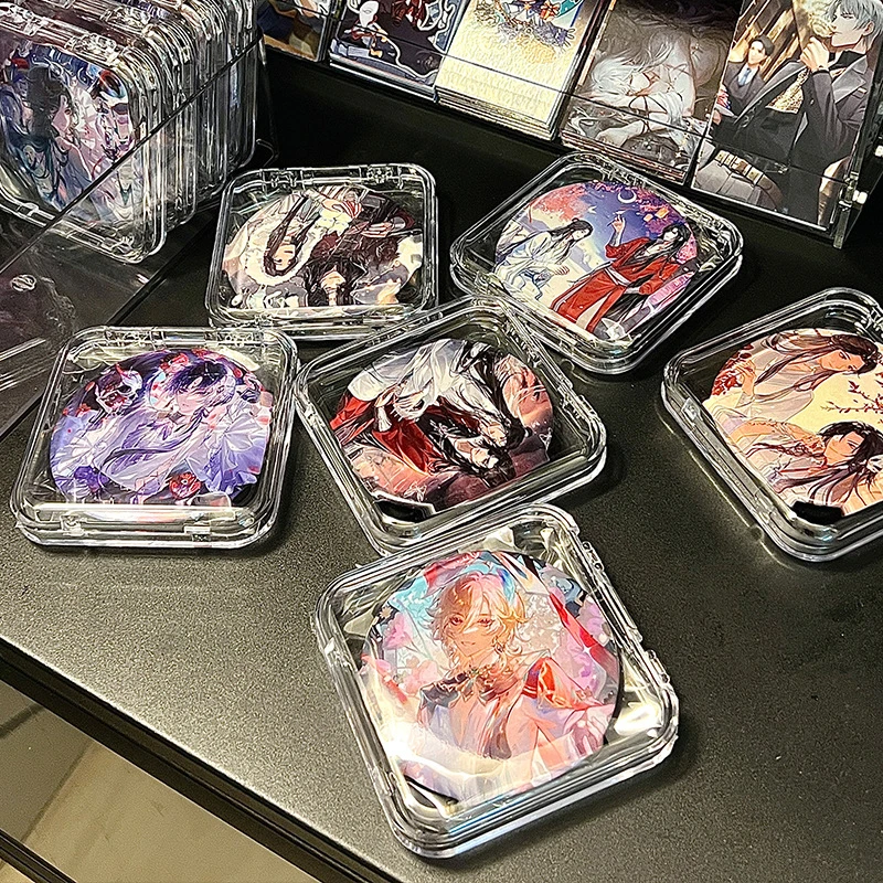 1 шт. акриловая мини-коробка для хранения прозрачные квадратные чехлы серег колец