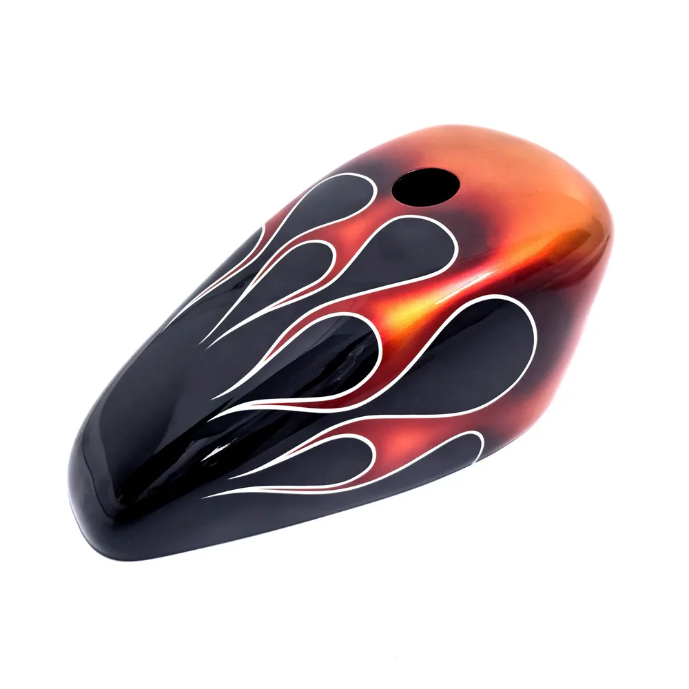 

Красочный обвес бензобака с эффектом пламени для Harley Sportster 883 Low, Dark Custom, XL883N, Iron 883, XL1200NS, Nightster 1200CX 05-2024