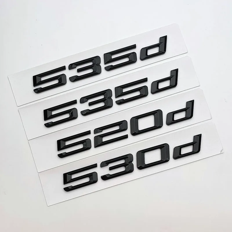 

3D ABS Черная Эмблема Наклейка С Надписью Для BMW 5 Серии 520d 518d 525d 523d 528d 535d 530d Значок Багажника Автомобильный А...