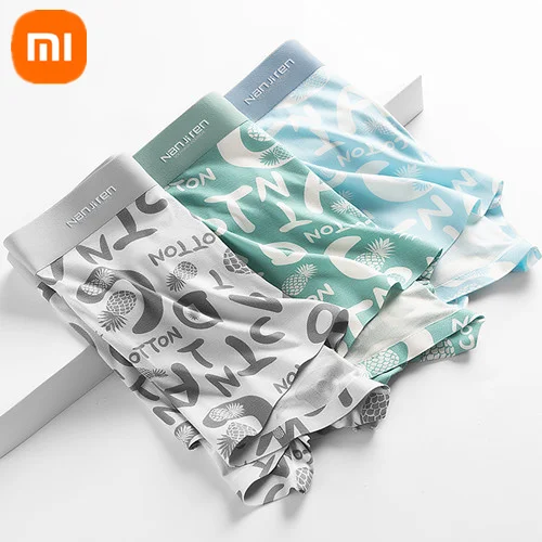 

2022 xiaomi youpin ice silk underwear men's summer graphene antibacterial pants moisture absorption thin breathable boxer briefs