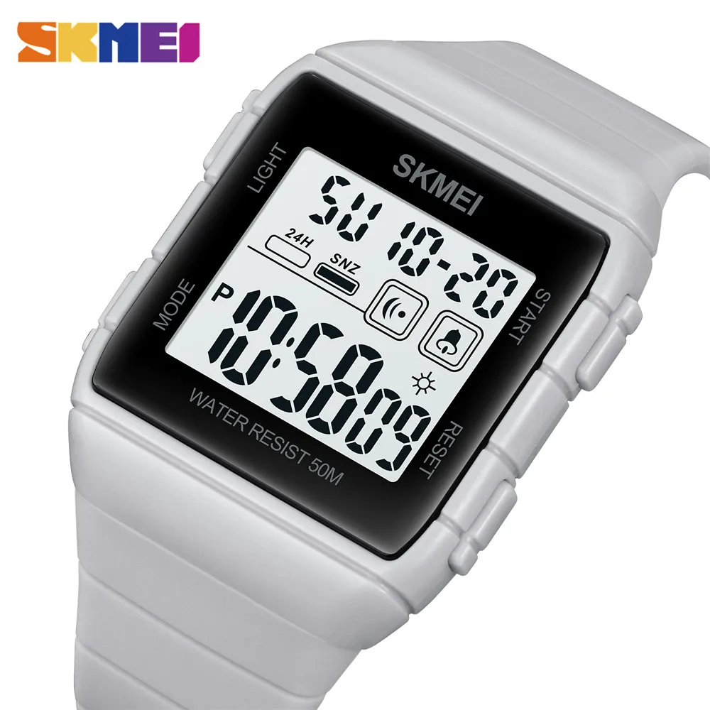

SKMEI 50m Waterproof Sport LED Light Electronic Watches Stopwatch Alarm Countdown Men Digital Clock Wristwatch Relogio Masculino