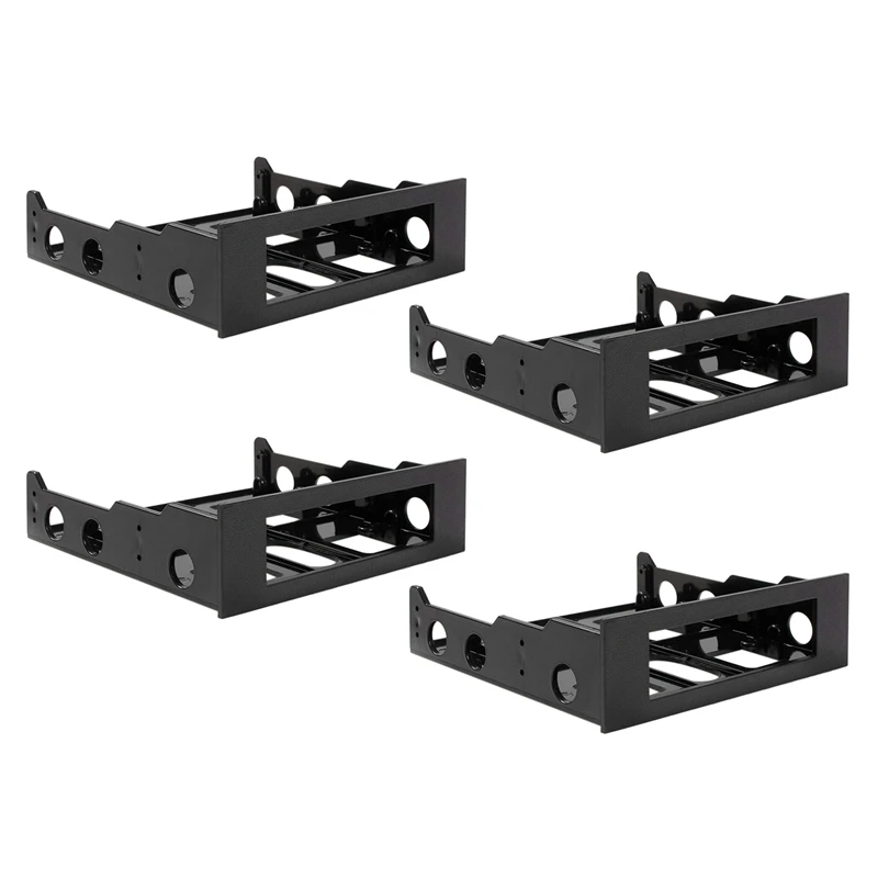 4Pcs 3.5 To 5.25 Hard Drive Drive Bay Front Bay Bracket Adapter,Mount 3.5 Inch Devices In 5.25In Bay