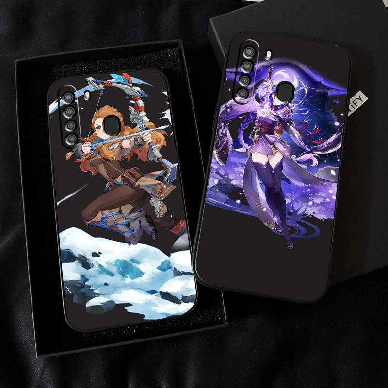 

Игровой чехол для телефона Genshin Impact Project для Samsung Galaxy A01 A02 A10 A10S A20 A22 A31 4G 5G, чехол из жидкого силикона