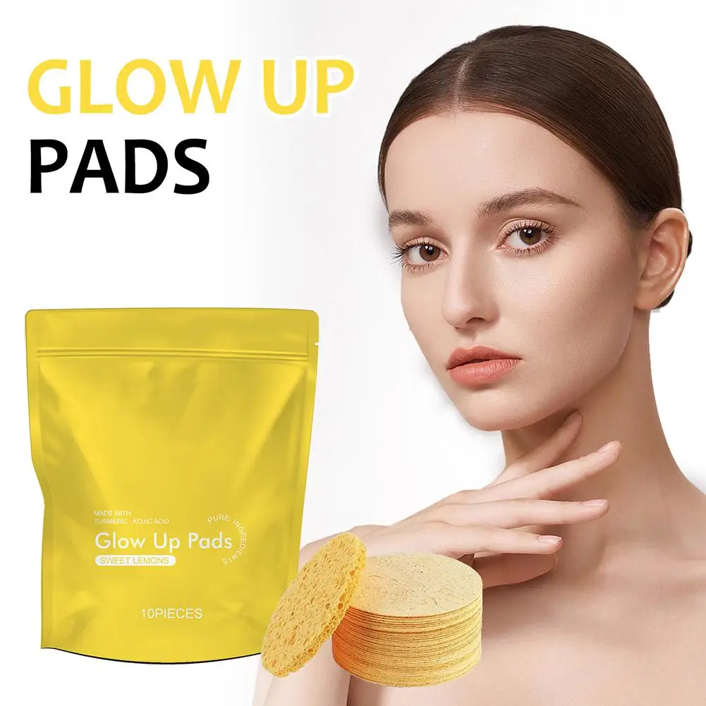 Подушечки с куркумой Kojic многоразовая натуральная губка для отшелушивания кожи